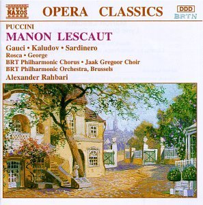 Cover for Puccini / Rahbari / Brtpo · Manon Lescaut (CD) (1994)