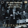 Cover for Berliner Philharmoniker / Barbirolli · Symphony No.  2 Testament Klassisk (CD) (2011)