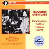 Cover for Beecham · Favorite Ouvertures (CD) (1999)