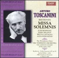 Missa Solemnis / Vion Concerto - Beethoven / Bjoerling / Heifetz / Toscanini - Muziek - GUILD - 0795754224924 - 26 oktober 2004