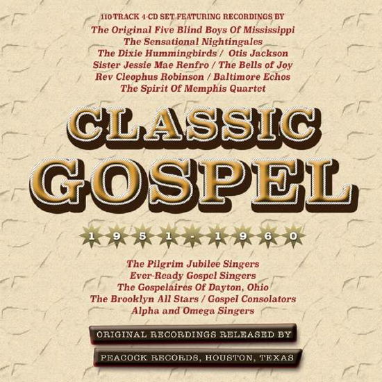 Classic Gospel 1951-60 - Classic Gospel 1951-60 / Vario - Musik - ACROBAT - 0824046711924 - 10. Oktober 2017