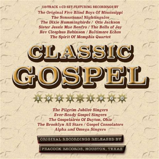 Cover for Classic Gospel 1951-60 / Vario · Classic Gospel 1951-60 (CD) (2017)