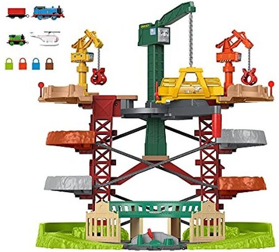 Thomas And Friends - Trains And Cranes Super Tower (gxh09) - Thomas And Friends - Mercancía -  - 0887961956924 - 