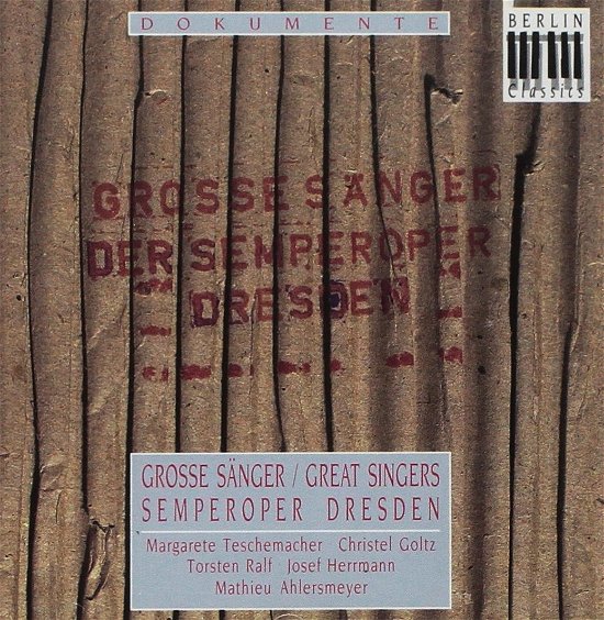 Cover for Vari · Sanger Semperoper Dresden (CD)