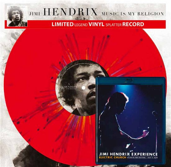 Cover for The Jimi Hendrix Experience · Music is My Religion + Electric Church Blu-ray (LP) (2020)
