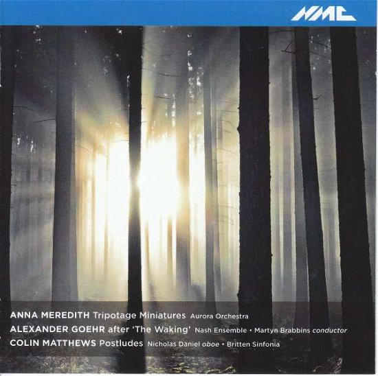 Cover for Aurora Orchestra / Nicholas Daniel / Britten Sinfonia / Nash Ensemble / Martyn Brabbins · Anna Meredith: Triptotage Minatures / Colin Matthews: Postludes / Alexander Goehr: After The Waking (CD) (2020)