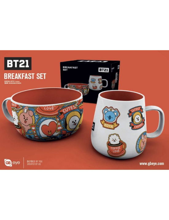 BT21 - Breakfast Set - Bowl & mug - Icons - BT21 - Fanituote -  - 5028486479924 - lauantai 15. elokuuta 2020