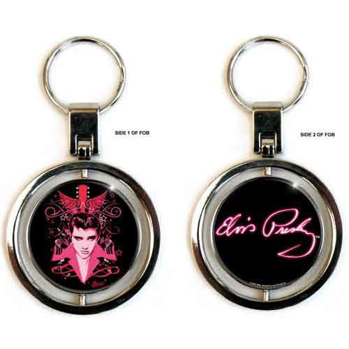 Elvis Presley Keychain Spinner: Let's Face It - Elvis Presley - Produtos - EPE - 5055295314924 - 21 de outubro de 2014