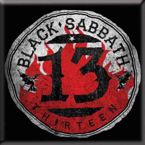 Black Sabbath Fridge Magnet: 13 - Black Sabbath - Produtos - Bravado - 5055295356924 - 17 de outubro de 2014