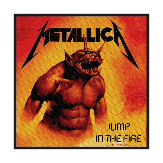 Metallica Standard Woven Patch: Jump in the Fire - Metallica - Mercancía - PHD - 5055339782924 - 19 de agosto de 2019