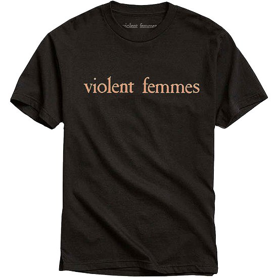 Cover for Violent Femmes · Violent Femmes Unisex T-Shirt: Salmon Pink Vintage Logo (T-shirt) [size M] [Black - Unisex edition]