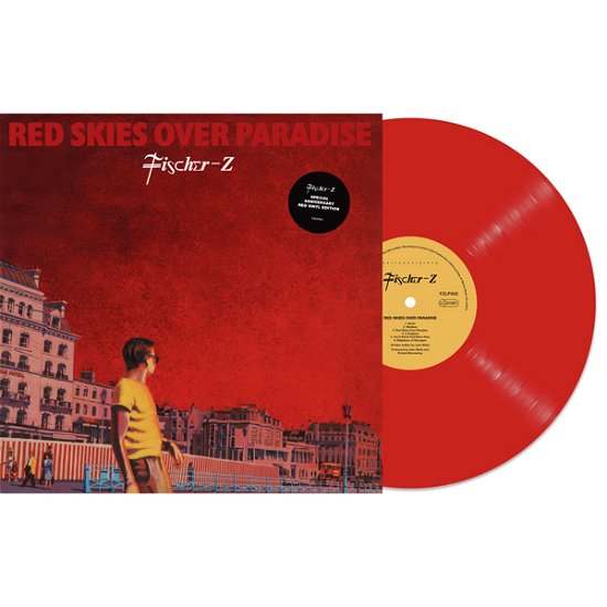 Cover for Fischer-z · Red Skies over Paradise (Red Vinyl) (LP) (2022)