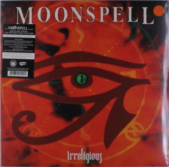 Cover for Moonspell · Irreligious (Orange Vinyl) (LP) [Coloured edition] (2016)