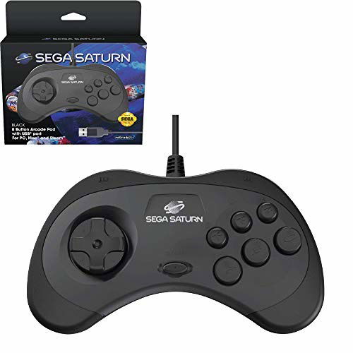 Retro-bit Sega Saturn Usb Pad Black - Retro - Inne -  - 7350002936924 - 