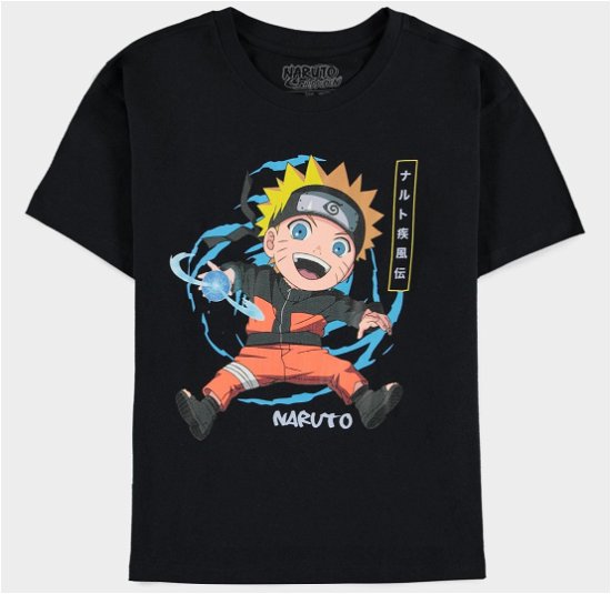 Boys Short Sleeved T-Shirt - 170/176 Short Sleeved T-Shirts M Black - Naruto Shippuden - Merchandise -  - 8718526365924 - 
