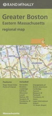 Cover for Rand Mcnally · Rand Mcnally Greater Boston Eastern Massachusetts Regional Map (Landkarten) [Fold Map edition] (2014)