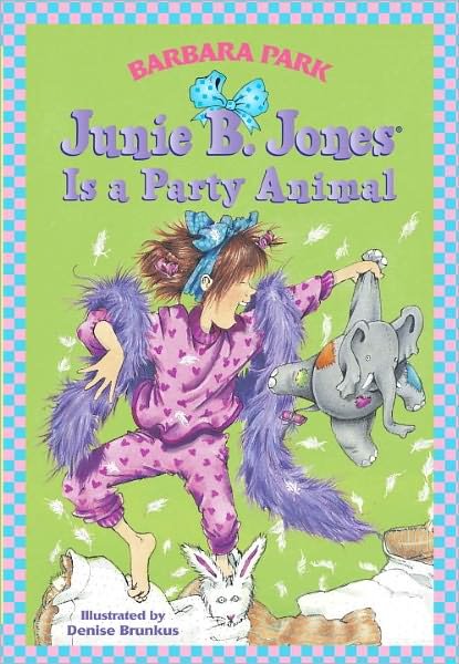 Cover for Barbara Park · Junie B. Jones is a Party Animal (Hardcover bog) [Turtleback School &amp; Library Binding edition] (1997)