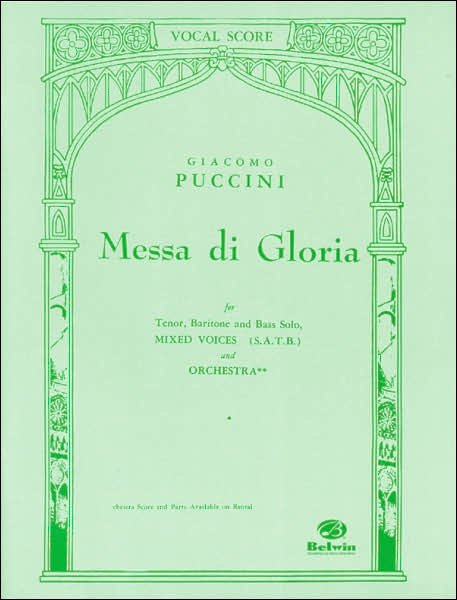 Cover for Giacomo Puccini · Messa Di Gloria (Sheet music) (1985)