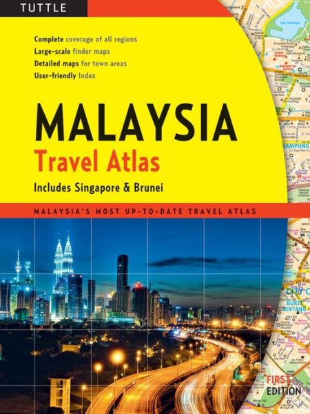 Cover for Tuttle Publishing · Malaysia Travel Atlas: Includes Singapore &amp; Brunei (Paperback Book) (2011)