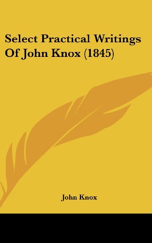 Cover for John Knox · Select Practical Writings of John Knox (1845) (Hardcover Book) (2008)