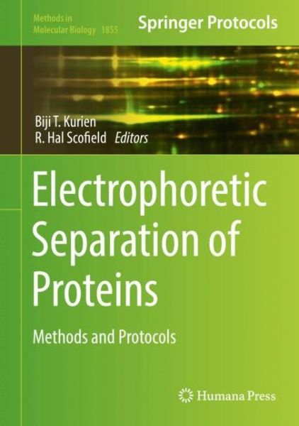 Cover for Electrophoretic Separation of Proteins: Methods and Protocols - Methods in Molecular Biology (Hardcover Book) [2019 edition] (2018)