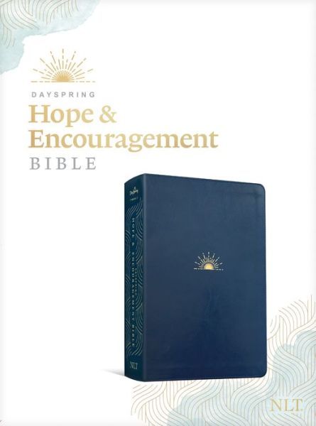 Cover for Tyndale · NLT DaySpring Hope and Encouragement Bible (LeatherLike, Navy Blue) (Book) (2021)