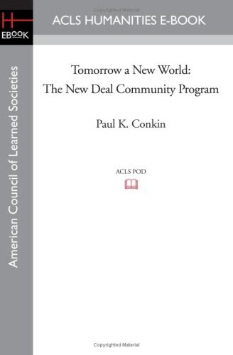 Cover for Paul K. Conkin · Tomorrow a New World: the New Deal Community Program (Paperback Book) (2008)