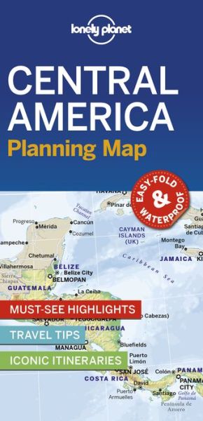 Cover for Lonely Planet · Lonely Planet Central America Planning Map - Map (Kort) (2019)