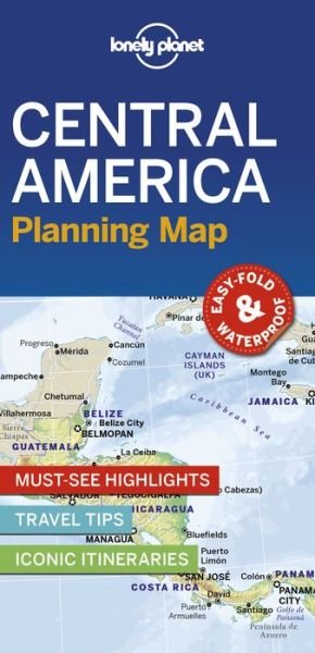 Cover for Lonely Planet · Lonely Planet Central America Planning Map - Map (Kartor) (2019)