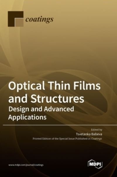 Cover for Tsvetanka Babeva · Optical Thin Films and Structures (Hardcover Book) (2021)