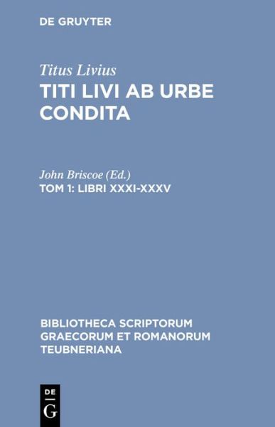 Cover for Titus Livius · Libri XXXI-XXXV (Book) (1991)