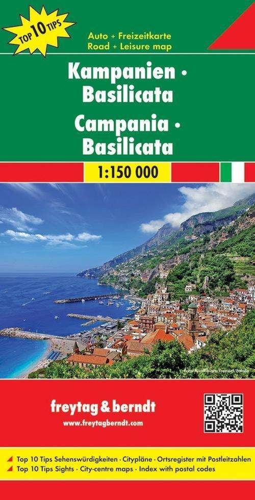 Cover for Campania - Basilicata Road Map 1:150 000 (Landkarten) (2018)