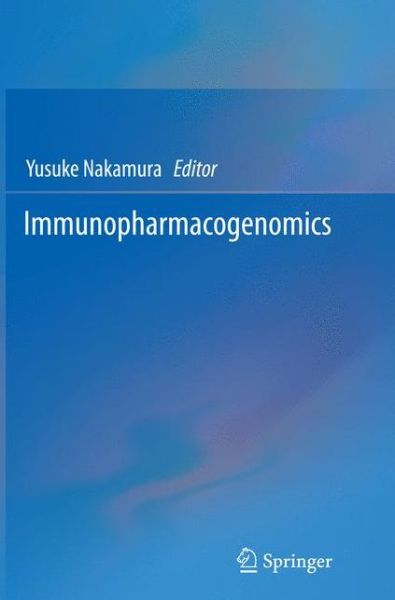 Cover for Immunopharmacogenomics (Pocketbok) [Softcover Reprint of the Original 1st 2015 edition] (2016)