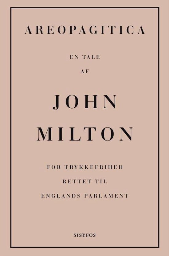 Cover for John Milton · Areopagitica (Sewn Spine Book) [1st edition] (2017)
