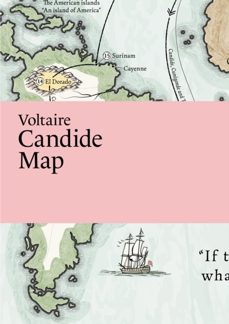 Cover for Thelander, Martin, Master of Fine Arts · Voltaire, Candide Map - Literary Maps Series (Landkart) (2023)