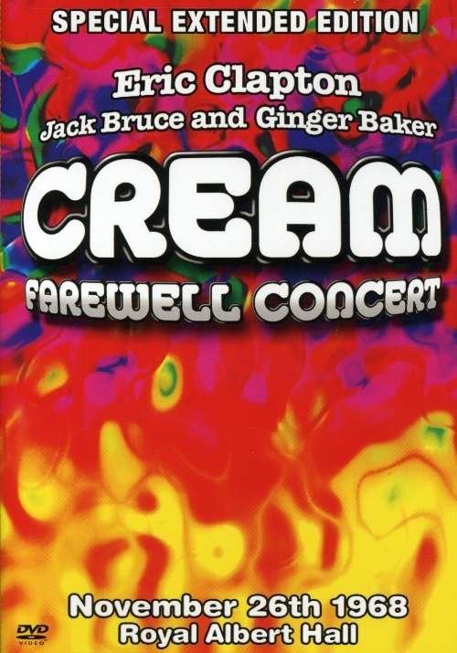 Cover for Cream 1968 · Farewell Concert (DVD) (2005)