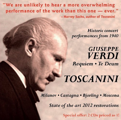Cover for Verdi / Toscanini / Nbc Symphony · Requiem &amp; Te Deum (CD) (2013)