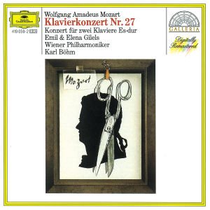 Cover for Gilels Emil / Elena &amp; Emil Gilels / Wiener Philharmoniker / Bohm Karl · Concerto for Piano &amp; Orchestra No. 27, K. 595 : Concerto for Two Pianos and Orc (CD) (1986)