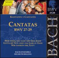 Sacred Cantatas Bwv 27 28 29 - Bach / Gachinger Kantorei / Rilling - Musiikki - HAE - 0040888200925 - tiistai 13. heinäkuuta 1999