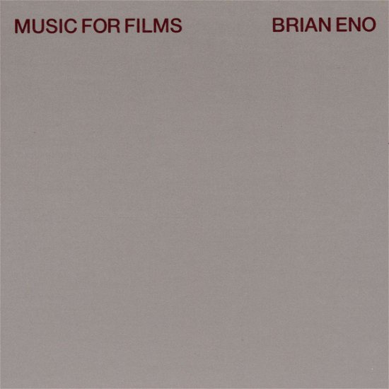 Cover for Brian Eno · Music for Films (CD) (1987)