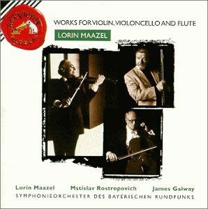 Cover for Rostropovich M. / Galway J. / Maazel L. / Post A. / Symphonieorchester Des Bayerischen Rundfunks / Maazel Lorin · Music for Violoncello and Orchestra. Op. 10 / Music for Flute and Orchestra, Op (CD) (1998)