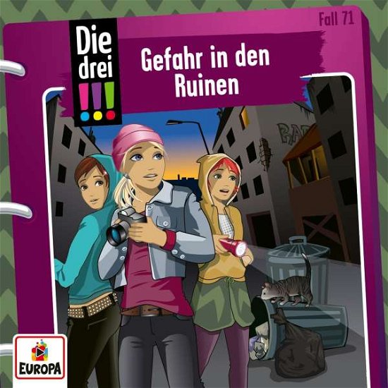 Cover for Die Drei !!! · 071/gefahr in den Ruinen (CD) (2021)