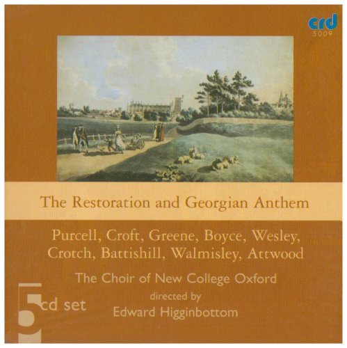 Cover for Edward Higginbottom / Various Artists · Purcell / Boyce: The Restoration &amp; Georgian Anthem (CD) (2016)