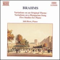 Cover for Brahms / Biret · Variations Opus 21 / 5 Etudes (CD) (1994)