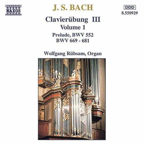 Clavierubung Volume 1 - Bach,j.s. / Rubsam - Musik - NAXOS - 0730099592925 - 23. april 1996