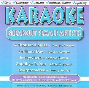 Cover for Various Artists · Karaoke: Breakout Female Artists (CD)