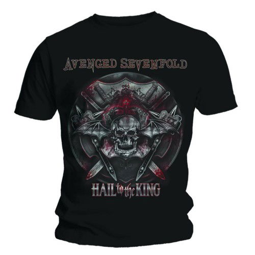 Cover for Avenged Sevenfold · Avenged Sevenfold Unisex T-Shirt: Battle Armour (Black) (T-shirt) [size S] [Black - Unisex edition] (2014)