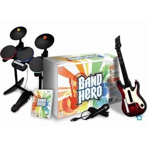 Cover for Nintendo · Nintendo Band Hero onkl. Guitar, drums &amp; Micro (Wii)