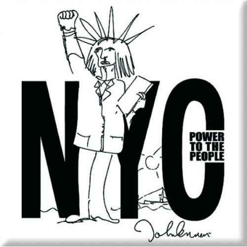 John Lennon Fridge Magnet: NYC Power to the People - John Lennon - Merchandise - Epic Rights - 5055295317925 - October 17, 2014