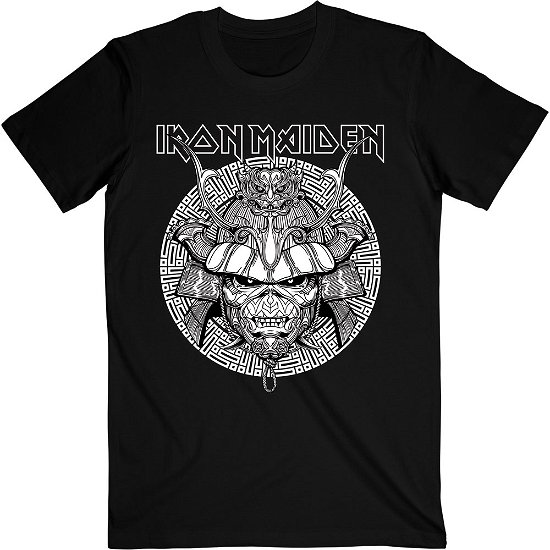 Cover for Iron Maiden · Iron Maiden Unisex T-Shirt: Senjutsu Samurai Graphic White (T-shirt) [size S] [Black - Unisex edition]